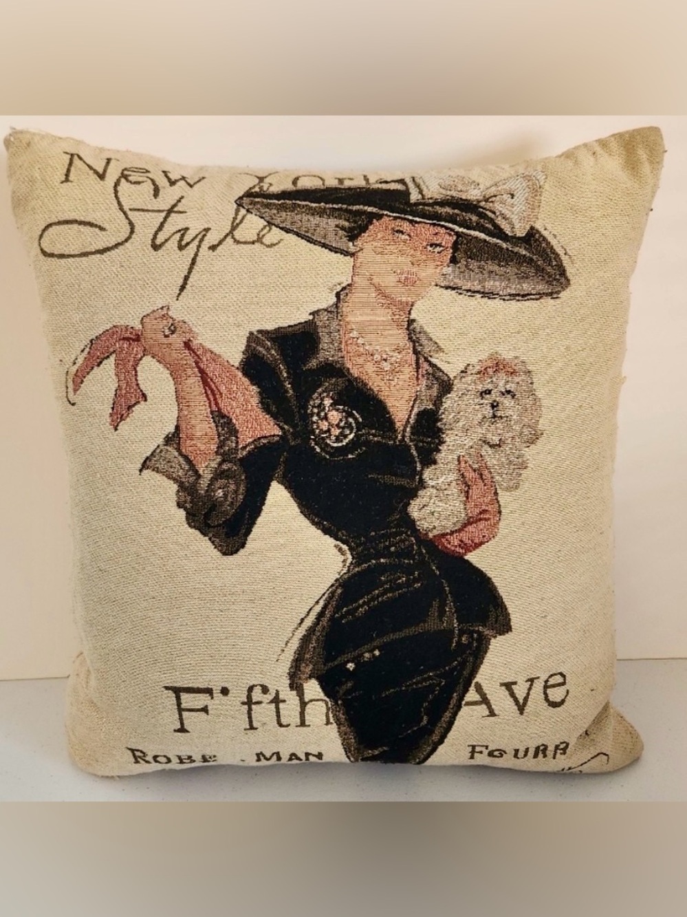 FIFTH AVENUE JACQUARD TAPESTRY CUSHION - 1940’s